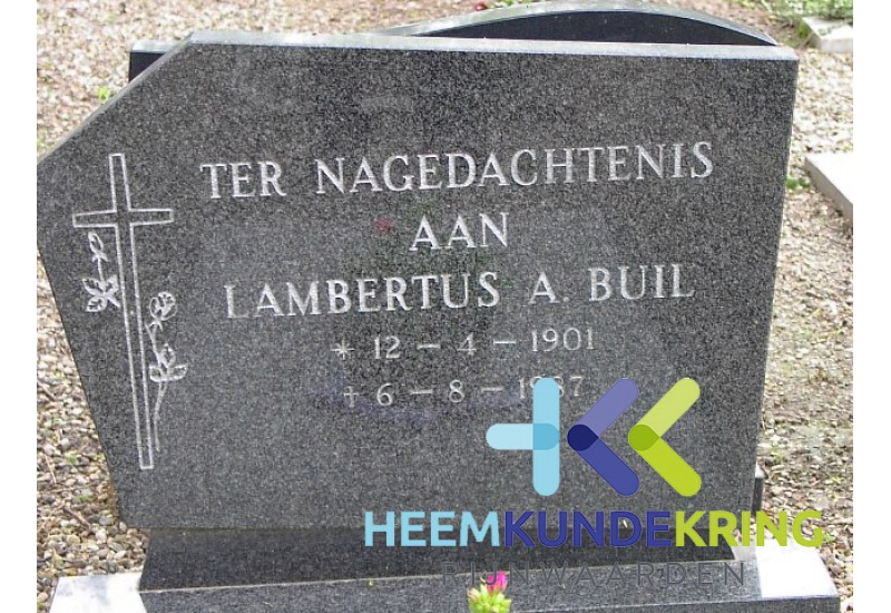 Grafstenen kerkhof Herwen Coll. HKR (78) L.A.Buil